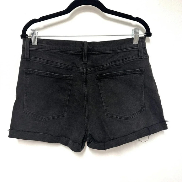NWT Madewell High-Rise Denim Shorts - Cut-Off Black Denim Jean Shorts - Picture 6 of 8